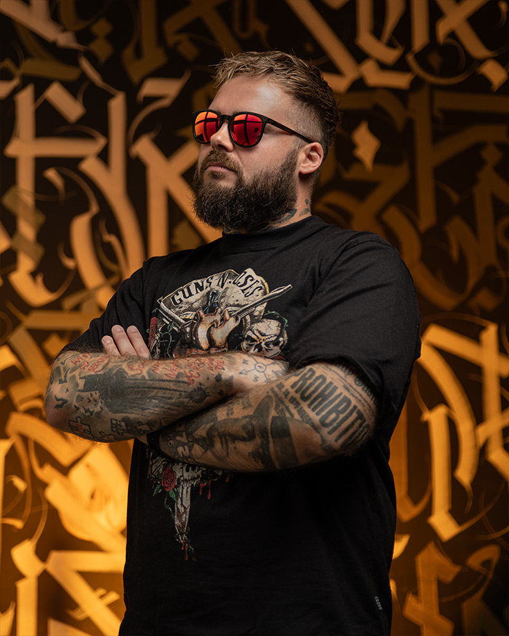 Tatuator Mateusz Czapski z Włocławka