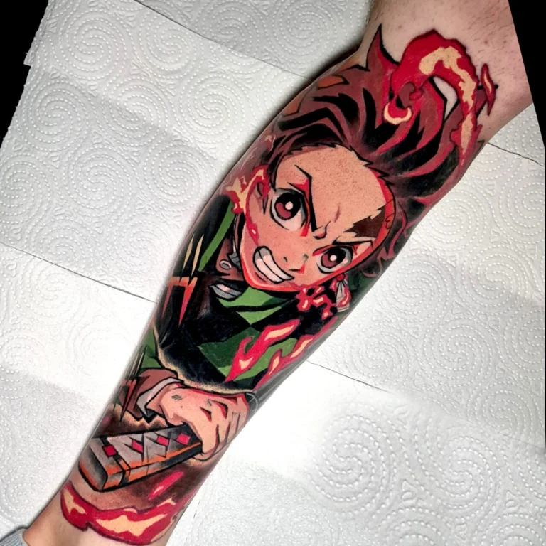 Tatuaż komiksowy anime